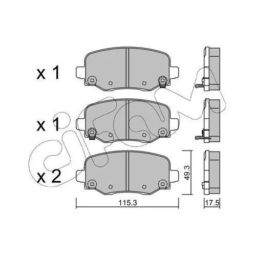 BRAKE PADS FOR DISC BRAKES - 0