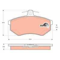 Brake pads for disc brakes