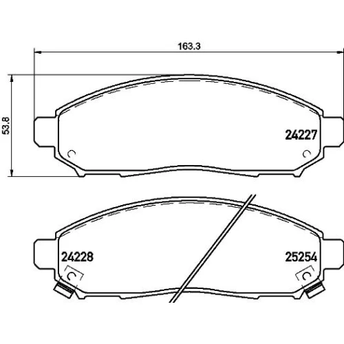 BRAKE PADS FOR DISC BRAKES - 0