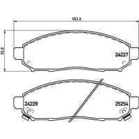 Brake pads for disc brakes