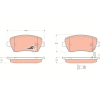 Brake pads for disc brakes