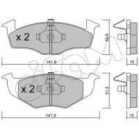 Brake pads for disc brakes