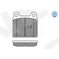 Brake pads for disc brakes