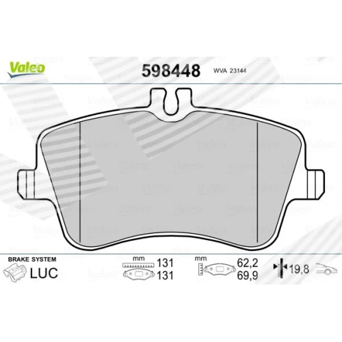 BRAKE PADS FOR DISC BRAKES - 0