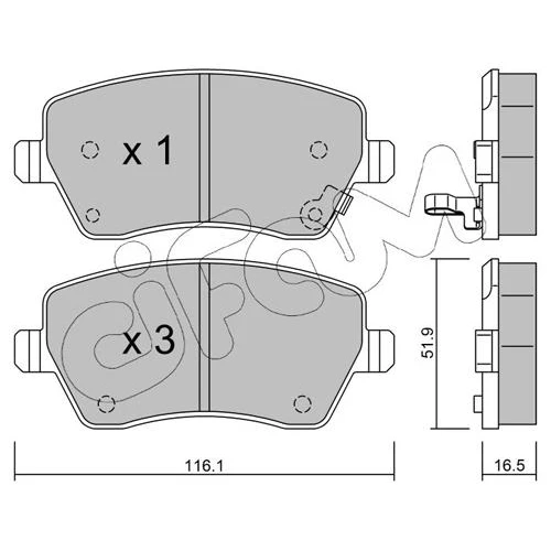 BRAKE PADS FOR DISC BRAKES - 0