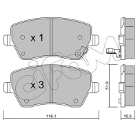 Brake pads for disc brakes