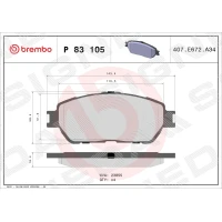 Brake pads for disc brakes