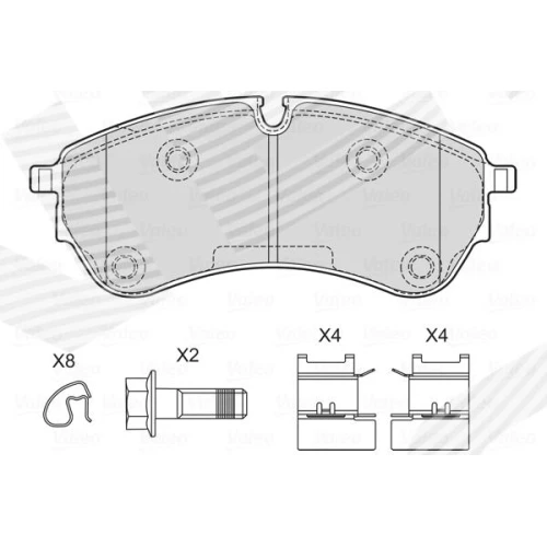 BRAKE PADS FOR DISC BRAKES - 0