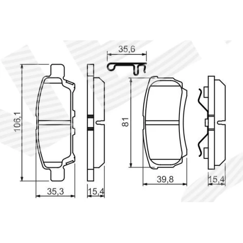 BRAKE PADS FOR DISC BRAKES - 6