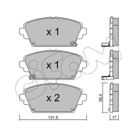 Brake pads for disc brakes