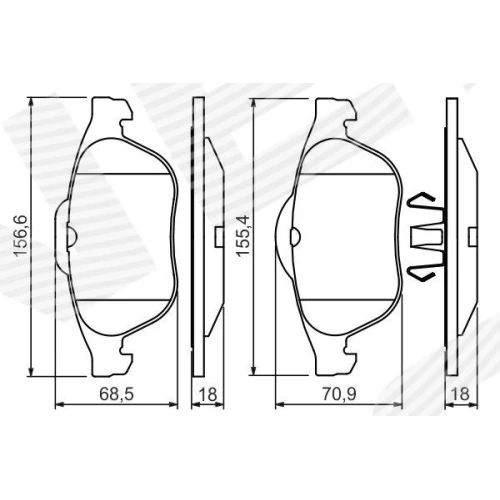 BRAKE PADS FOR DISC BRAKES - 6