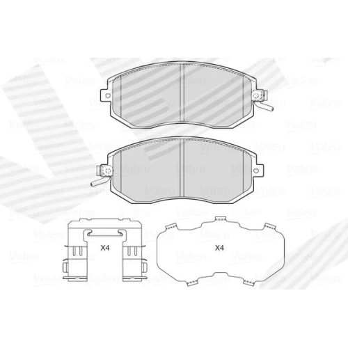 BRAKE PADS FOR DISC BRAKES - 0