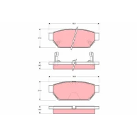 Brake pads for disc brakes