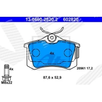 Brake pads for disc brakes