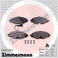 Brake pads for disc brakes