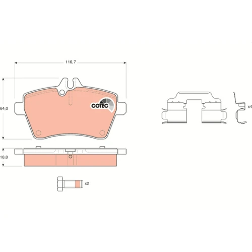 BRAKE PADS FOR DISC BRAKES - 0