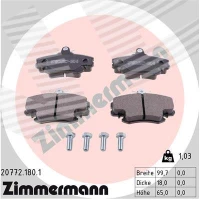 Brake pads for disc brakes