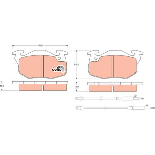 BRAKE PADS FOR DISC BRAKES - 0