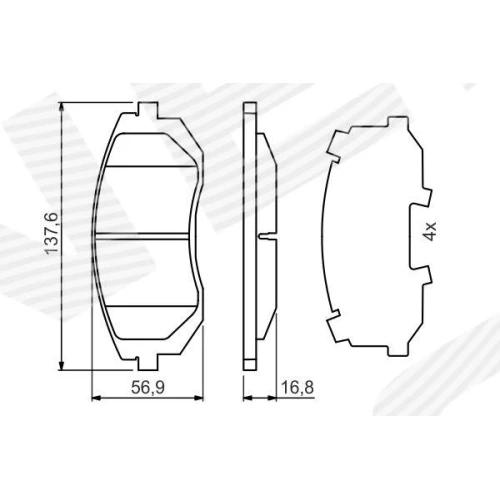 BRAKE PADS FOR DISC BRAKES - 6