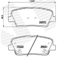 Brake pads for disc brakes