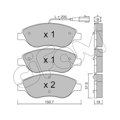 BRAKE PADS FOR DISC BRAKES - 0