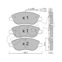 Brake pads for disc brakes