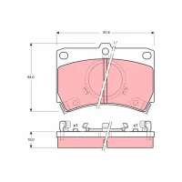 Brake pads for disc brakes