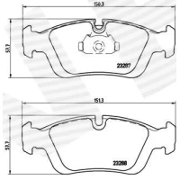 Brake pads for disc brakes