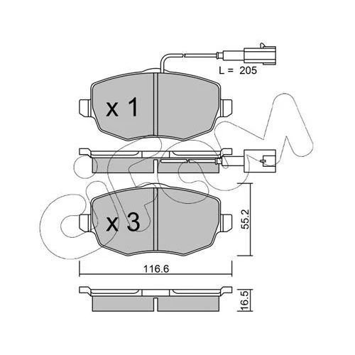 BRAKE PADS FOR DISC BRAKES - 0