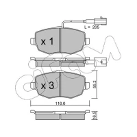 Brake pads for disc brakes