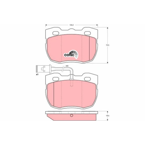 BRAKE PADS FOR DISC BRAKES - 0