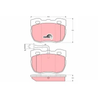 Brake pads for disc brakes