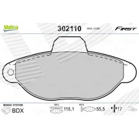 Brake pads for disc brakes