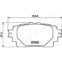 Brake pads for disc brakes