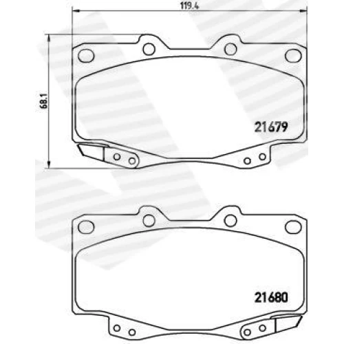 BRAKE PADS FOR DISC BRAKES - 0