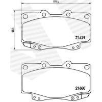 Brake pads for disc brakes