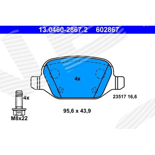 BRAKE PADS FOR DISC BRAKES - 0