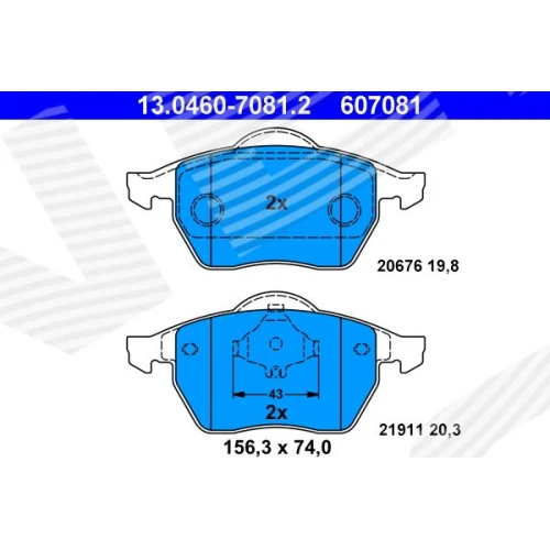 BRAKE PADS FOR DISC BRAKES - 0