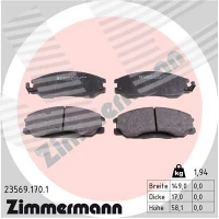 Brake pads for disc brakes