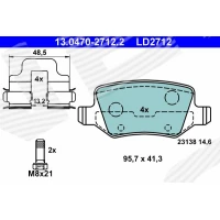 Brake pads for disc brakes