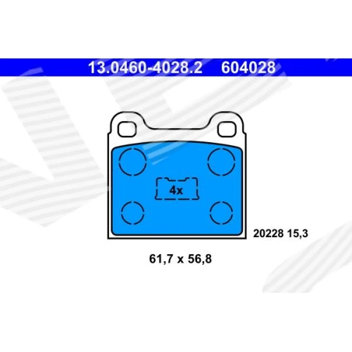 BRAKE PADS FOR DISC BRAKES - 0