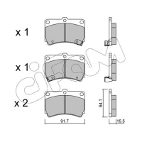 Brake pads for disc brakes