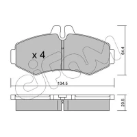 Brake pads for disc brakes