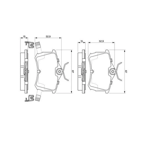 BRAKE PADS FOR DISC BRAKES - 4