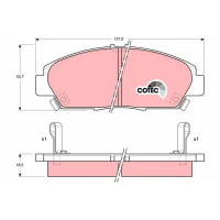 Brake pads for disc brakes