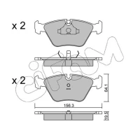 Brake pads for disc brakes