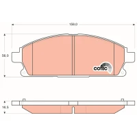 Brake pads for disc brakes