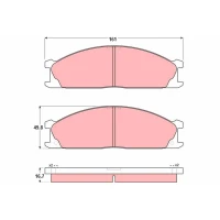 Brake pads for disc brakes