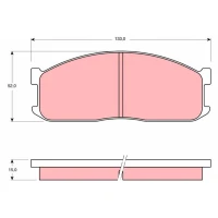 Brake pads for disc brakes