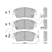 Brake pads for disc brakes